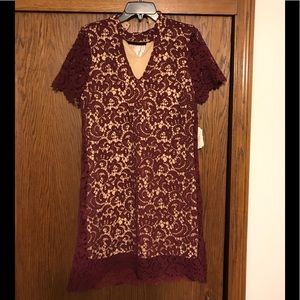 Burgundy altered state dress NWT